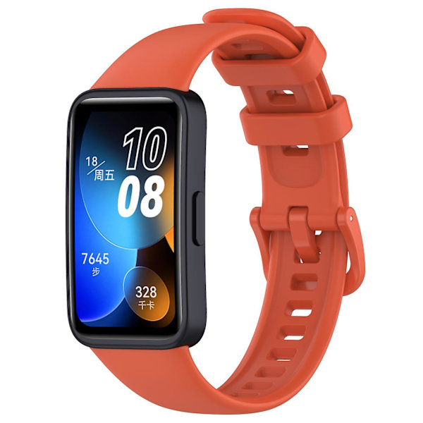 Huawei Band 8:lle silikoninen ranneke, vedenkestävä urheiluranneke Multicolor, Red Tea Orange Style G Huawei Band 8