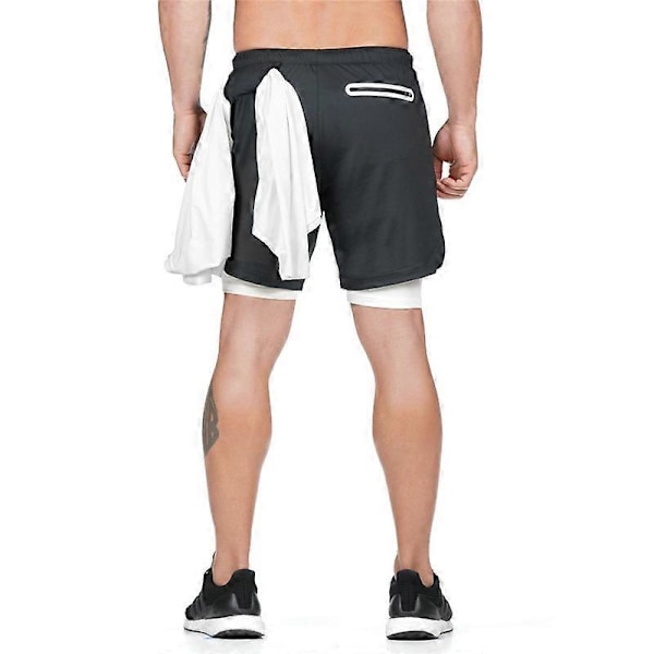 Løpeshorts for menn, sportsshorts for menn Army green L