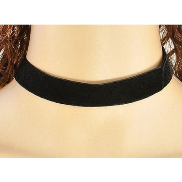 Choker Black Velvet Velvet Necklace 2 cm