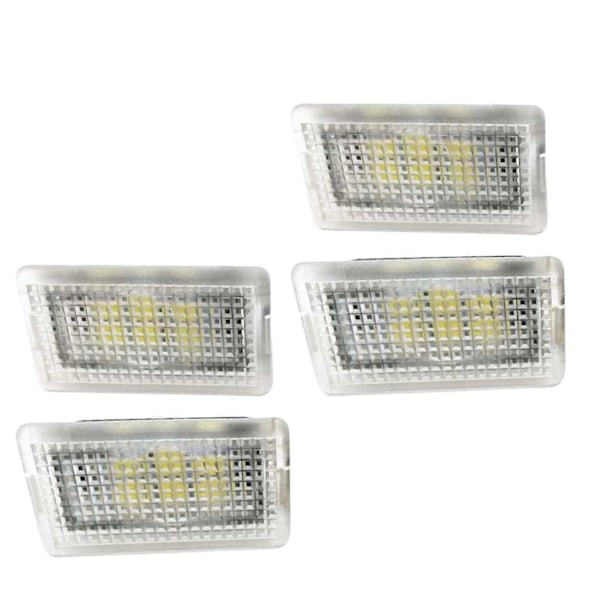 Tesla Model 3/Y/S/X Ultra-Lysende Indvendig LED Belysningssæt - Bagagerumslys, Dørpuddellelys (4 stk./sæt) - 6000k White