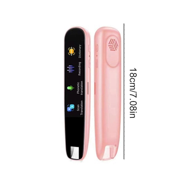 Scan Reader Pen, Smart Scan Översättnings Penna Textläsning Penna 116 Röstspråk Översättningsenhet, 50% Erbjudande Pink