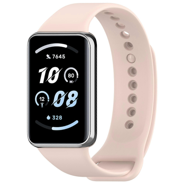 For Honor Band 9 Silikon Urrem Remskifte Håndledsrem Light Pink
