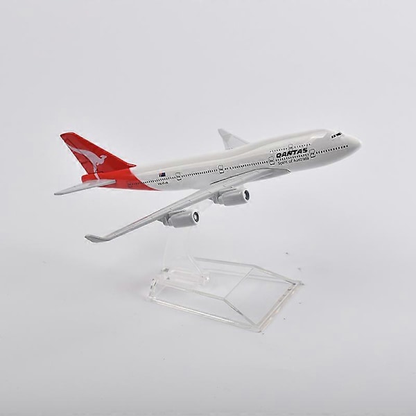 16cm Qantas Boeing 747 Flygplansmodell Diecast Metall 1/400 Skala Flygplansmodell Presentkollektion Qantas A380