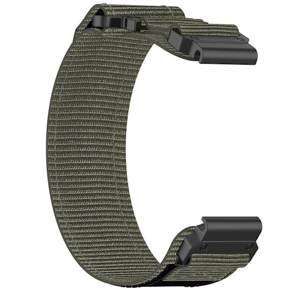 22 mm:n nyloninen ranneke Garmin Instinct Crossover Solar -kellolle Grey