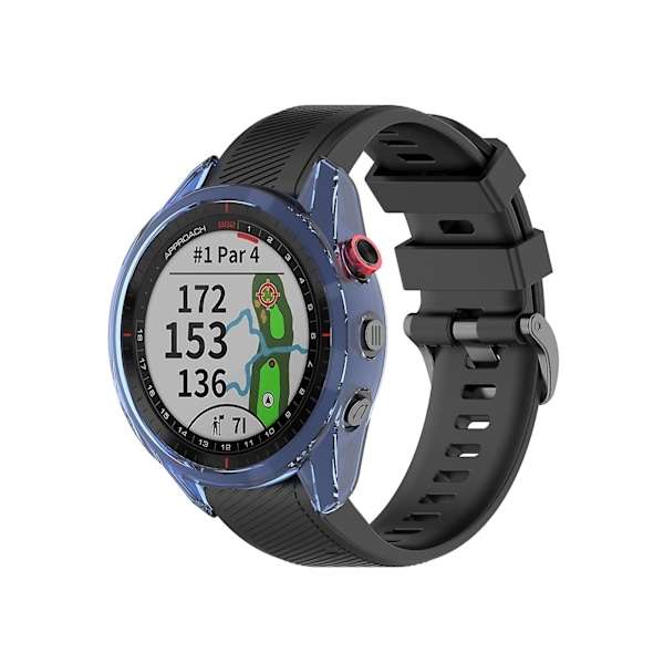 Suojaava kuori Kirkas naarmuuntumaton Tpu-kellokuori Suojaus Yhteensopiva Garmin Approach S62 Transparent Purple