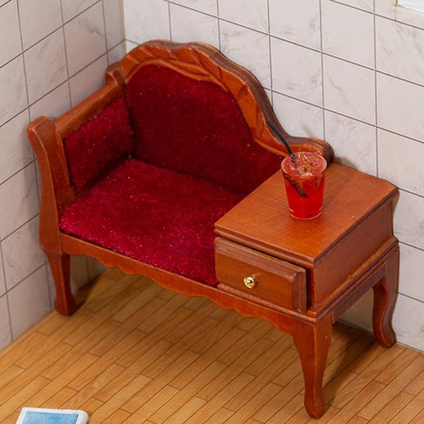 1:12 Mittakaavan Miniatyyri Nukkekodin Kalusteet Laatikolla Olohuoneen Kalusteet Joululahjoiksi