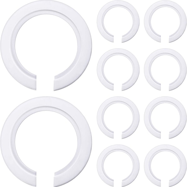 E27 till E14 Plast Skärm Ring Adapter, Skärm Reducering Ring för Montering av Edison Skruv Skärmar till Bajonett Lampfäste (10)