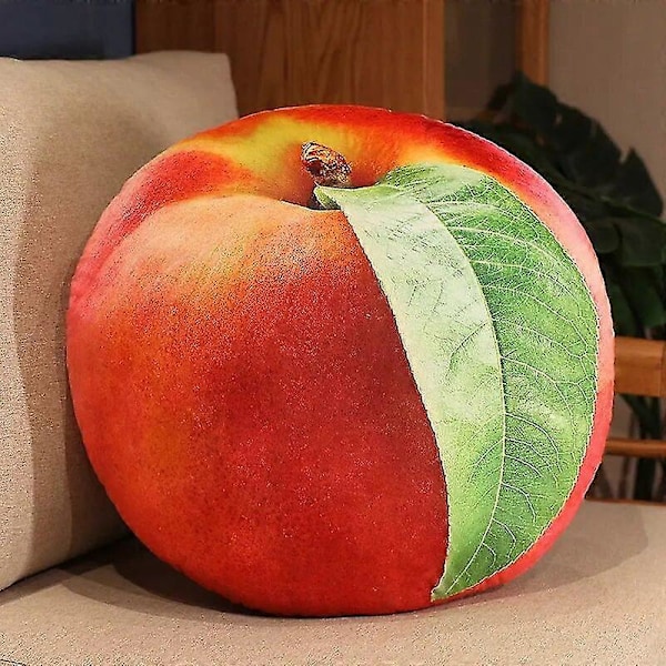 35-55 cm Eläväiset Hedelmäpehmolelut Simuloitu Omena Vesimeloni Mlemon Lychee Ango Mansikka Ananas Durian Täytetty Tyyny Nectarine  B 35-55cm