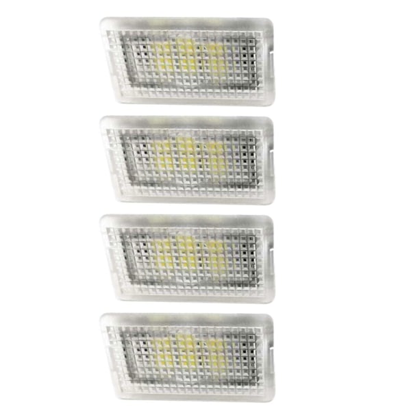 Tesla Model 3/Y/S/X Ultra-ljus LED-belysningskit för interiör - Bagageutrymmesbelysning, Dörrbelysning (4 st/set) - 6000k Red