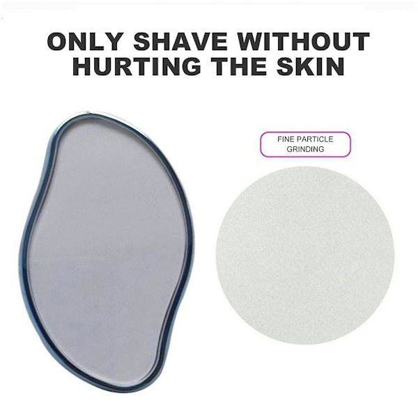 Smärtfri Epilator Nano Glas Vattenrengöring Håravlägsnande Suddgummi Manuell Slipning Artefakt Epilator Arm Ben Rakning Instrument Hud A528