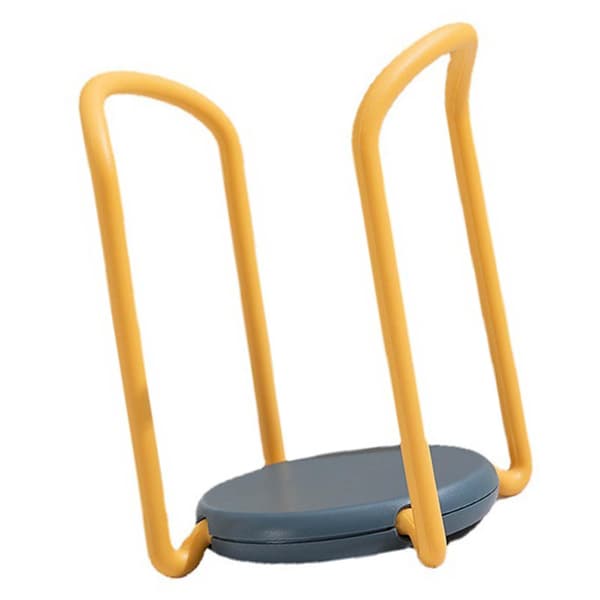 Skålorganisatör med infällbart torkställ, 15 cm, Gul/Blå, 1-pack