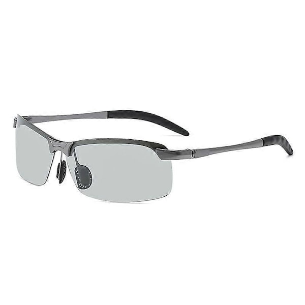 Valokromaattiset polarisoidut aurinkolasit, unisex, tyylikkäät sinivalosuojalasit naisille ja miehille Brushed Slate