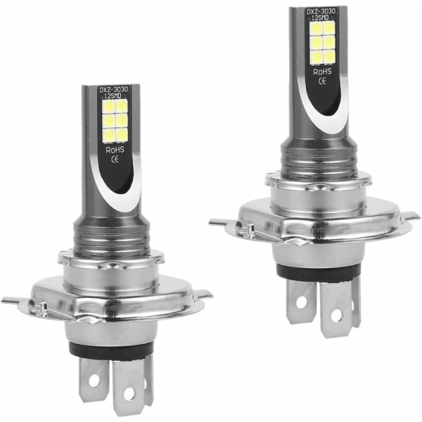 2-pak H4 LED bilforlygter - 110W/1200LM/IP68 Vandtæt