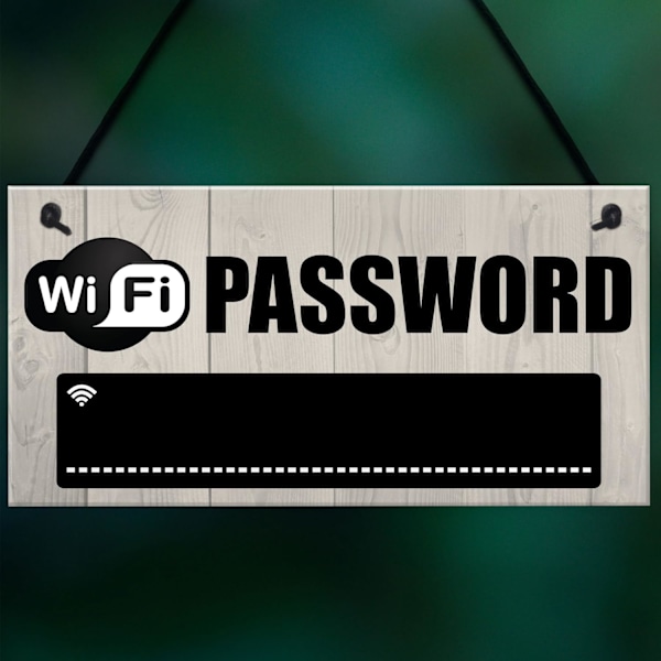 Wifi-lösenord Krittavla Husvärmningspresent Hängande Plakett Hem Internet Skylt