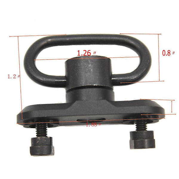 1 stk/sæt MLOK Standard QD Sling Svingadapter Skinnemontering Værktøjssæt