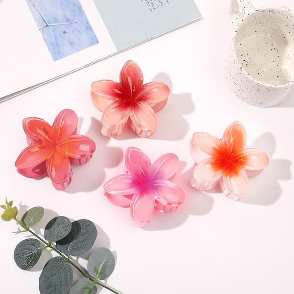 Halkfria Blomhårklämmor - 4-pack Blomhårklämmor
