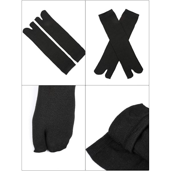 6 par unisex Tabi flip flop sokker Geta sokker bomuld split tå Tabi sokker elastiske til kvinder og mænd, flerfarvede,