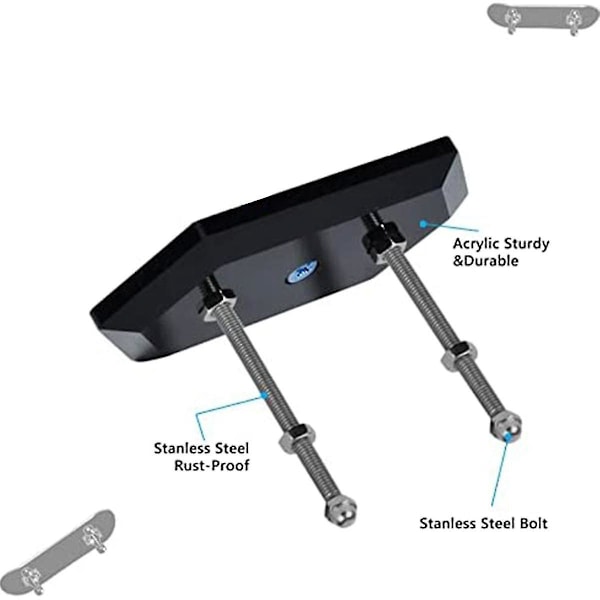3 Pakker Væghængt Skateboard Holder Skateboard Hænger til Skateboard Dæk Display og Opbevaring