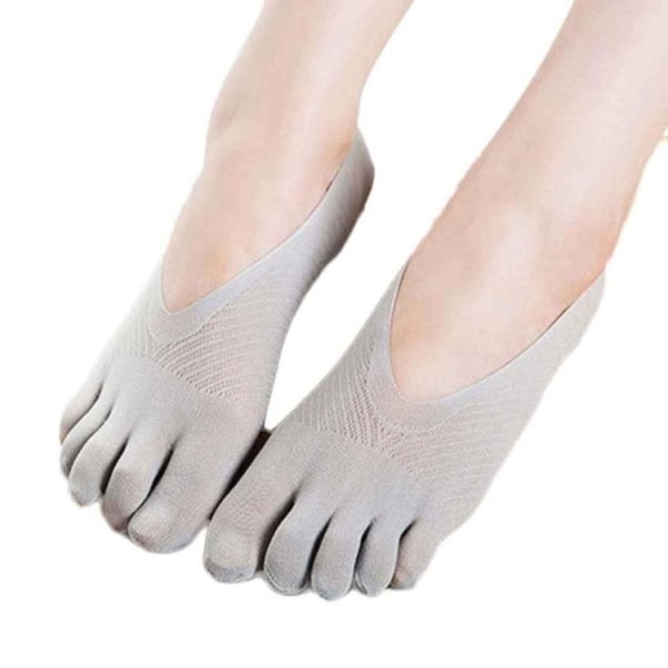 5-pack osynliga tåstrumpor / fingerstrumpor kvinnor - Svart