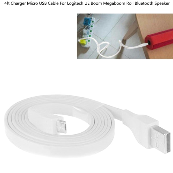 Laddare Micro USB kabel till Logitech UE Boom Megaboom Roll