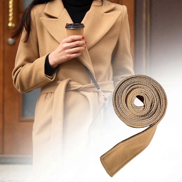 Dam Kepsnäckesrock Bälte Midjebälte Brett Midjebälte Mångsidigt Midjebälte Sash Trenchcoat Bälte Långt Nog För Kappor Shopping Khaki