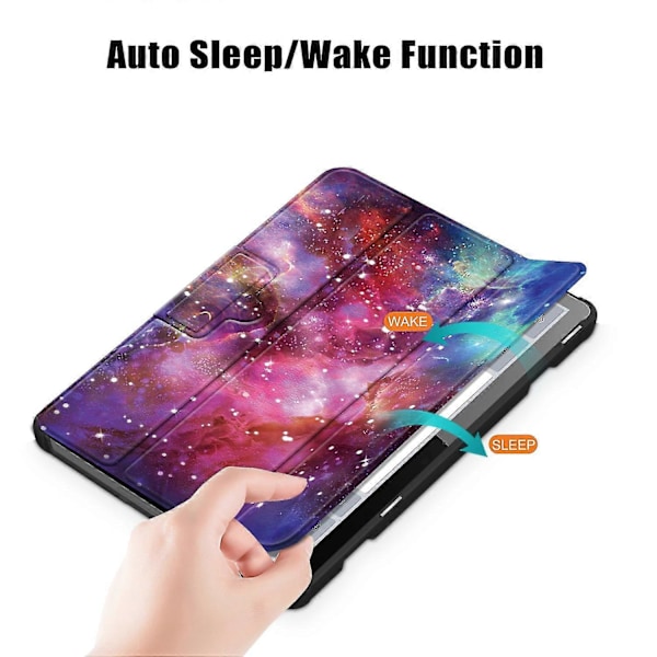 Læder Smart Tablet Etui Til Lenovo Tab M10 10.1 3. Gen Milky Way
