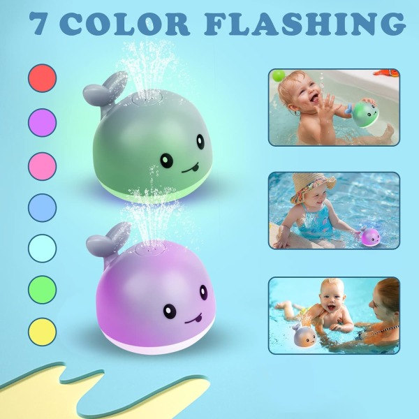 Baby Hval Sprøjt Pool Legetøj, Baby Badelegetøj