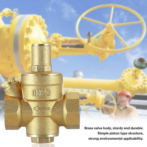 Reduceringsventil - Dn20 3/4\" Justerbar Vattentrycksreducerare Vattenkontroll Tryckregulator 1.6mpa  stcyv