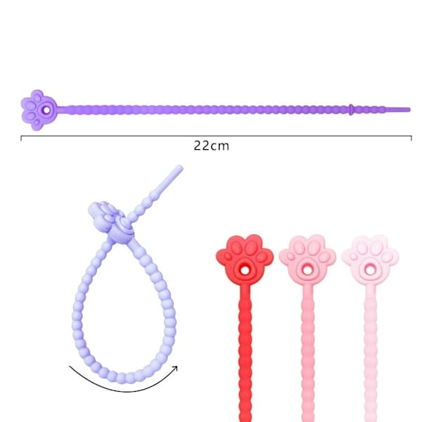 10 kpl nippusiteitä silikoniköysi VÄRI 7 VÄRI 7 VÄRI 7 Color 7 Color 7
