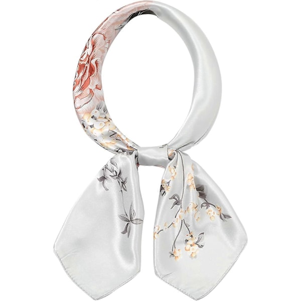 Huvudscarf i Silkesatin - Olaof Scarf för Kvinnor, Sova, Kvadratisk, Designer Bandana Olaof Scarf Style 11
