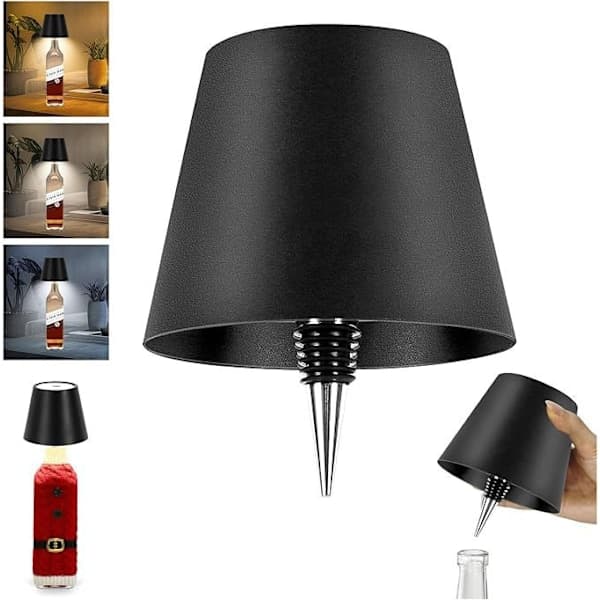 Langaton pullolamppu, RGB LED -pullolamppu_xx Musta Black