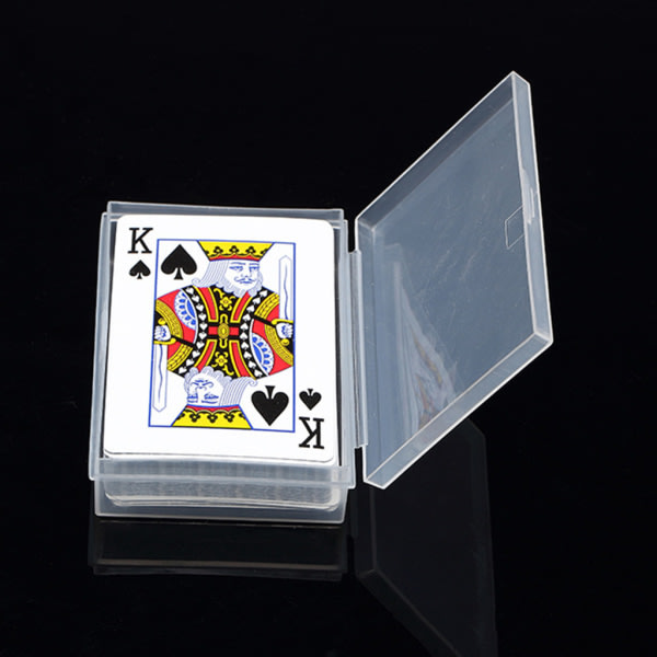 Plastbokser Spillekort Container PP-koffert Oppbevaring Pakking Pokerspill Tom oppbevaringsboks for sett brettspill