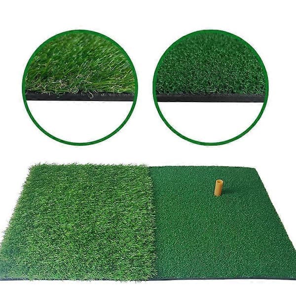 Golf Træningsmåtte Kunstgræs Nylon Græs Gummi Tee Baghave Udendørs Golf Putting Måtte Holdbar Træningsmåtte 40X60cm Grøn