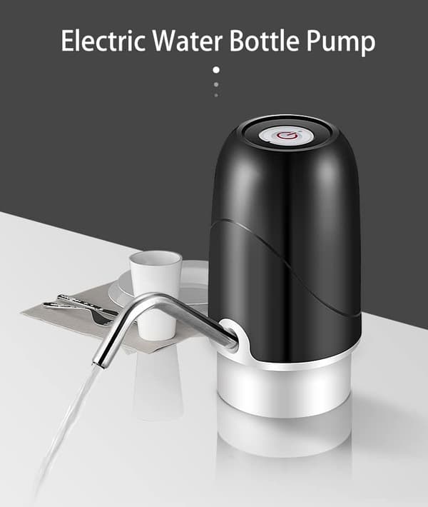 Kallvattendispenser - Silikonslang - BPA-fri - Vattendispenser - Automatisk kran med USB-laddning