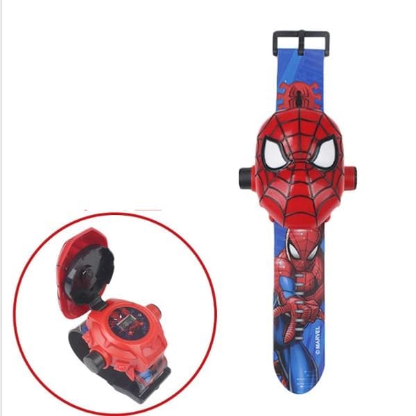 Spider-Man klokke med projektorfunksjon 24 lysbilder julegave
