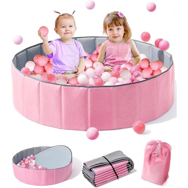 Barnens Havsboll Uppblåsbar Vikbar Pool Spädbarns Lekhus Inomhusleksaker Vikbar Pool Barn Tält, 50% Erbjudande PinkBlue Pool 80*80*26cm