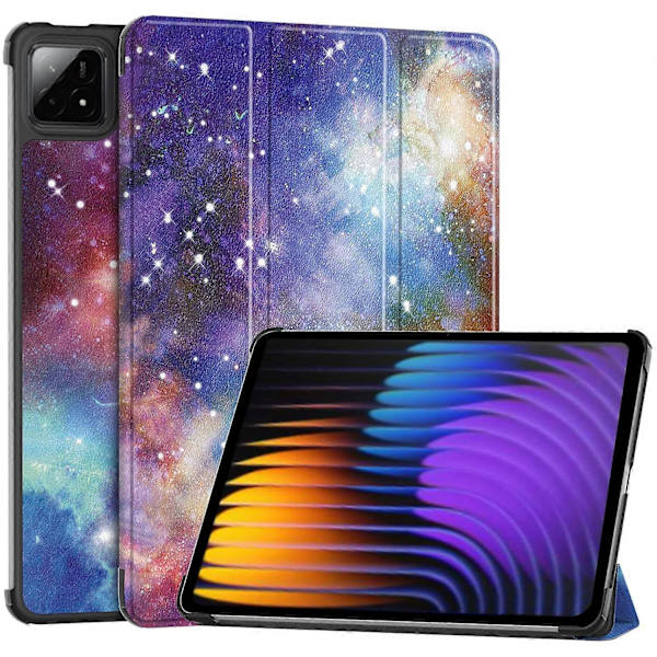 Til Xiaomi Pad 7 Pro/Pad 7 Etui Mønsterprint Læder Stand Tablet Cover - Galaxy Multicolor Galaxy