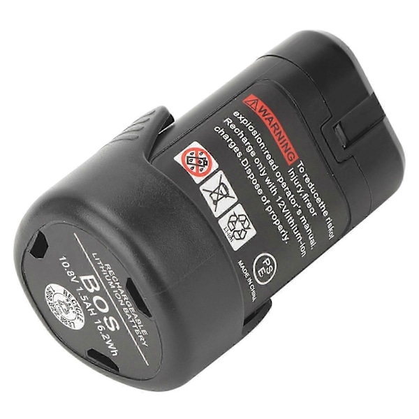 10.8V Sladdlös Elektrisk Borrmaskin Litiumbatteri Ersättning för Bosch BAT411 BAT412 1500mAh