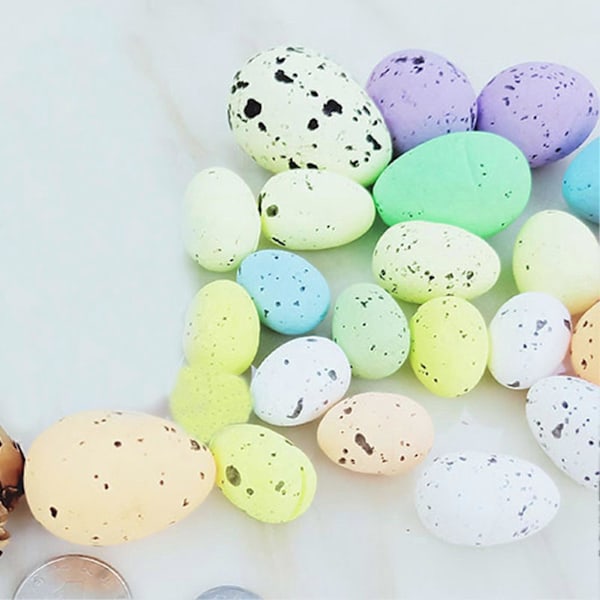 20 st Påskägg Starka Färger DIY Giftfria Glad Påsk Ägg Dekor För Påsk JIKAIX