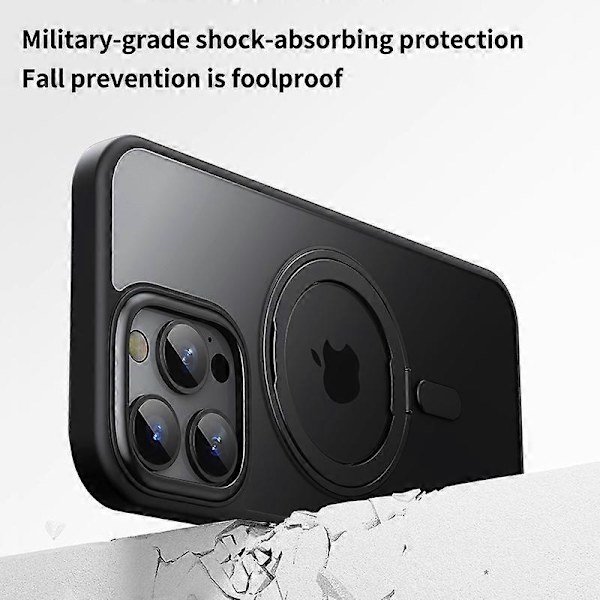 iPhone 16 Pro -kotelo, yhteensopiva MagSafe-jalustan kanssa, hybridipuhelinkuori Dark Blue