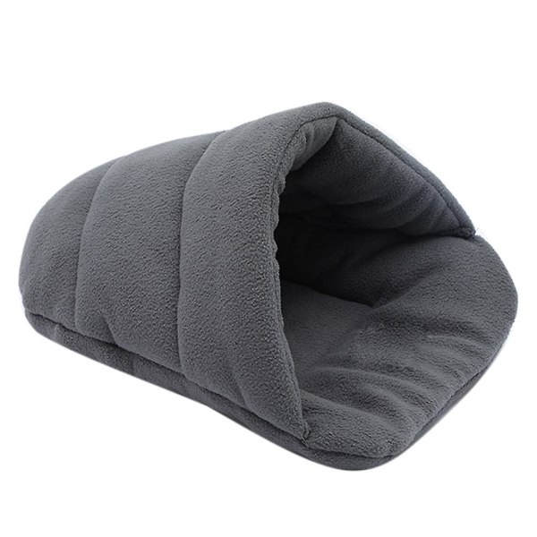 Paksu fleece lämmin koiran kissan teltta luolapesä sänky tossun muotoinen lemmikin makuupussi