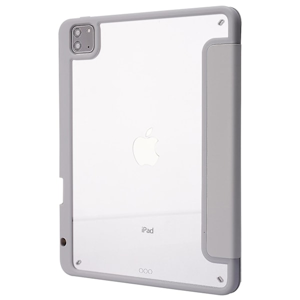 iPad Pro 13 (2024) Fodral Origami Stativ Läder Tabletskydd med Auto Wake / Sleep - Grå Multicolor Grey
