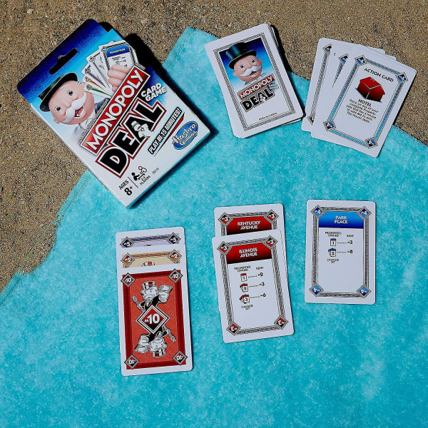 Monopoly Deal Card Game, ett snabbt kortspel för 2-5 spelare,