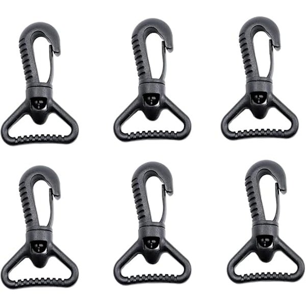 Plast Snap Hooks, Plast Swivel Snaphook Push Gate Clip Rotary Snaphook Rotate Claw Snap Clip Buckle Clasp Hooks för Rem