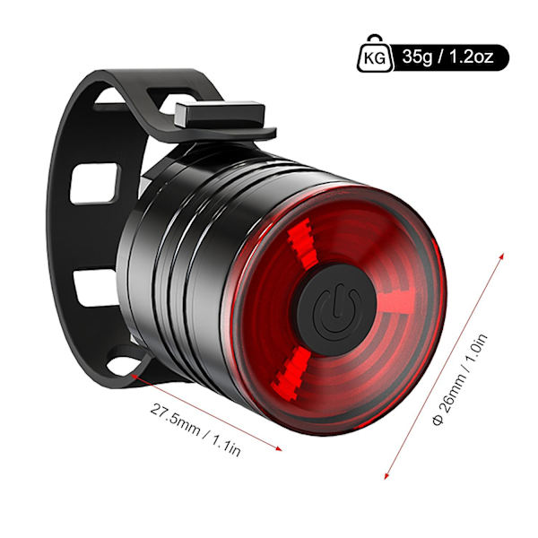 Cykellampa Huvudlampa Baklampa Vattentät Cykel Styrlampa Framlampa Baklampa Ljusstark 2pcs