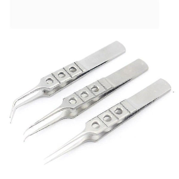 Silmälääketieteen mikrokirurgian pinsetit Rasvapinsetit Ruostumaton teräs Kaksoisluomen plastiikkakirurgian instrumentit Pinsetit Alusta Silver