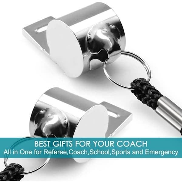5-pack rostfria visselpipor med snöre