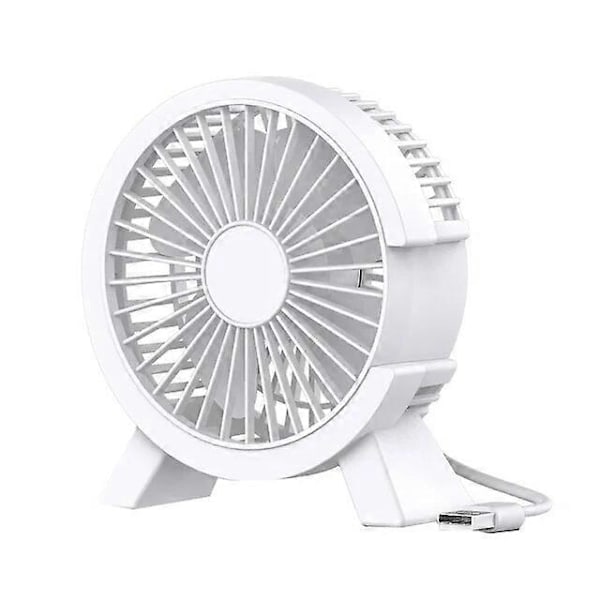 Elektriske håndholdte vifter Bærbar kjøling for bærbare datamaskiner Stille USB-vifte for hjemmekontor Utendørs skrivebordskjøler Camping Luft Mini apparater White