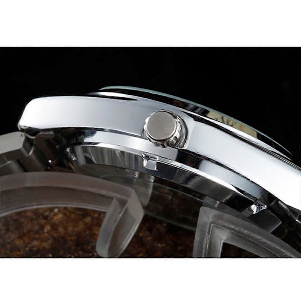 Mænd Automatisk Mekanisk Armbåndsur Rustfrit Stål Dagskalender Business Ur Klokke Mode Design A1