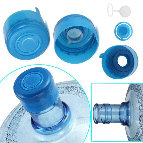 Sinknap 5 stk Gjenbrukbare 3/5 Gallons Tønnevann Tykk Plast Snap-on Erstatningslokk
